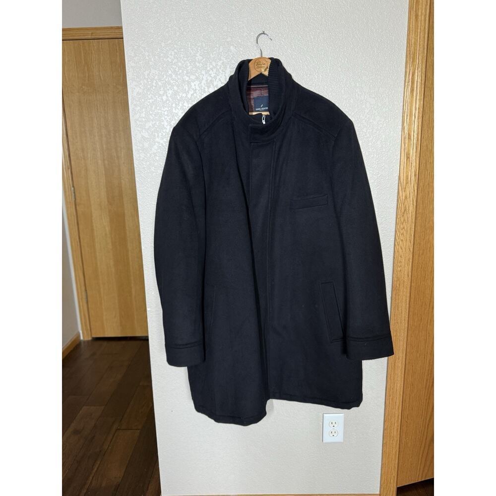 Daniel Hechter Men’s Sawyer Bib Coat Size 56L Black Wool Blend